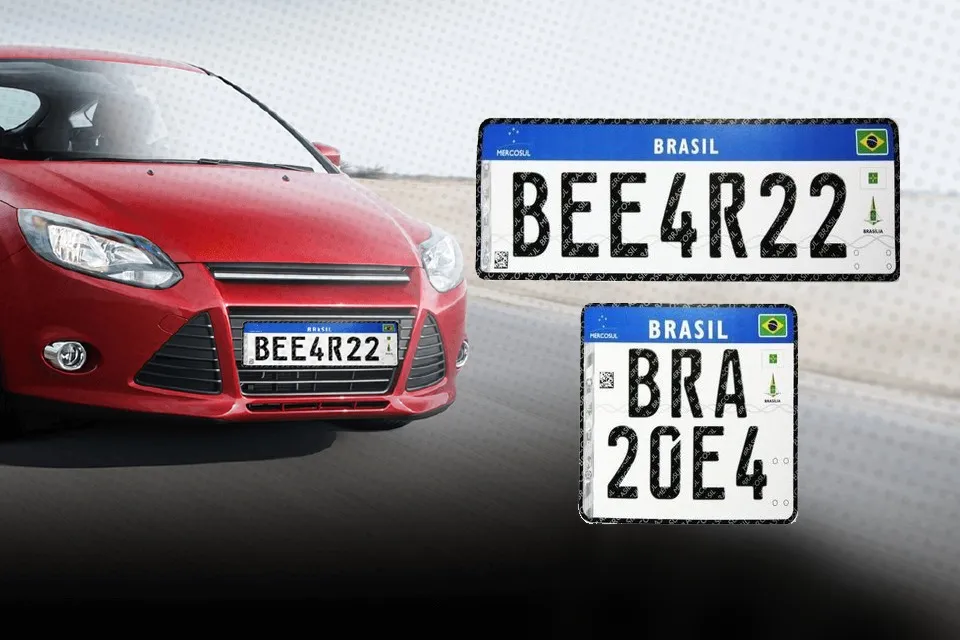 Saiba tudo sobre as novas placas padrão Mercosul